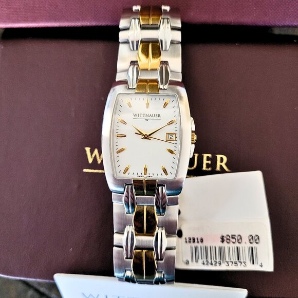 Wittnauer Unisex 12B10 Astor Swiss 2-Tone Dress Watch - Picture 2 of 7